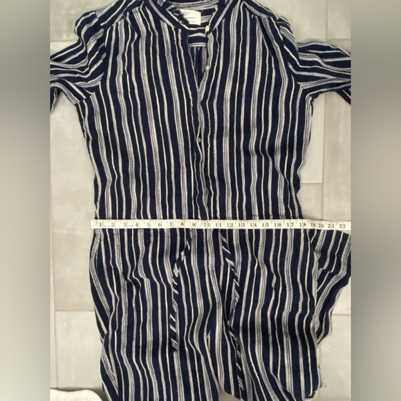 Trovata The Ingrid Jumpsuit Navy Stripe Size Medium - Picture 6 of 8